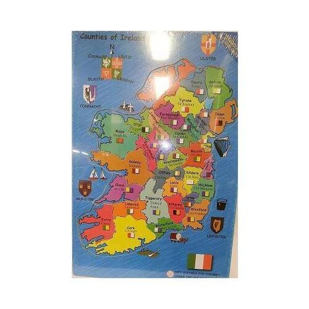 Ireland Map Wooden Puzzle