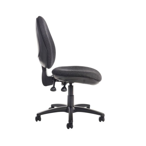 Finish: MTO, Arms: No Arms, Base Type: Black 5 Star, Seat Option: N/A, Back Style: Fabric, Lumbar Support: N/A