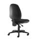 Jota high back operator chair with no arms - black