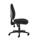 Jota high back operator chair with no arms - black