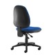 Jota high back operator chair with no arms - blue