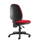 Jota high back operator chair with no arms - red