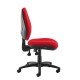 Jota high back operator chair with no arms - red