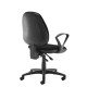 Jota high back operator chair with fixed arms - black