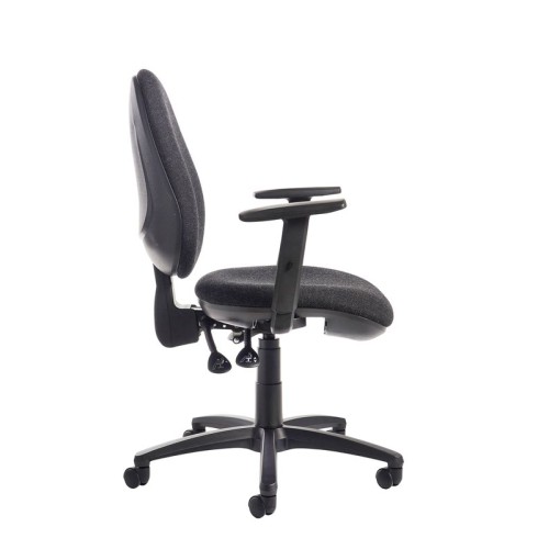 Finish: MTO, Arms: Height Adjustable Arms, Base Type: Black 5 Star, Seat Option: N/A, Back Style: Fabric, Lumbar Support: N/A