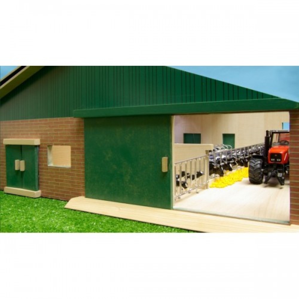 Kids Globe Cattle Shed With Milking Parlour 1:32
