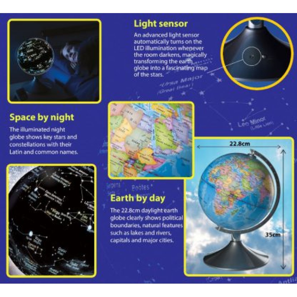 2 in 1 Globe Earth & Constellations