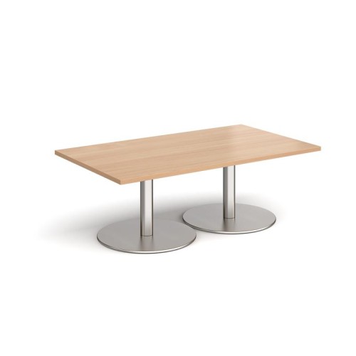 Finish: Beech, Frame Colour: Brushed Steel, Width: 1400