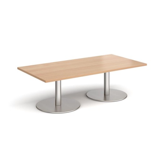 Finish: Beech, Frame Colour: Brushed Steel, Width: 1600