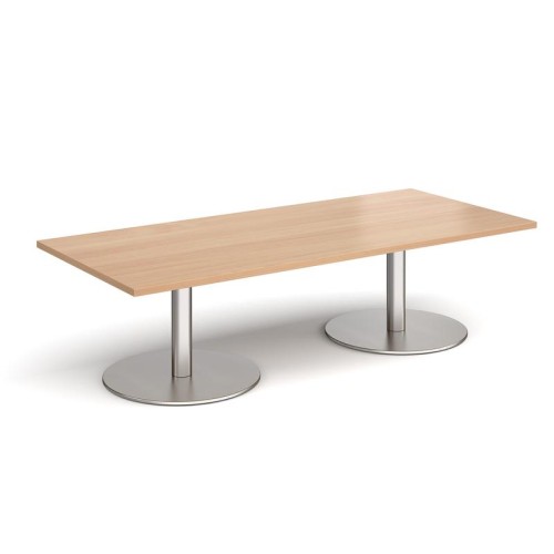 Finish: Beech, Frame Colour: Brushed Steel, Width: 1800