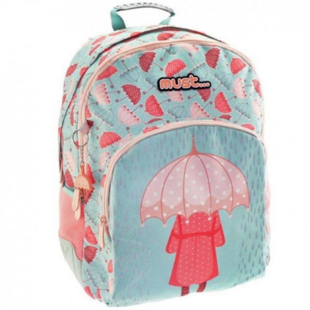 Backpack-Girl with Umbrella