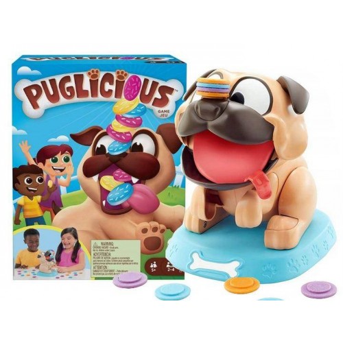 Mattel Puglicious Family Friendly Toy/Game, Pug Dog Puppy, Treats, Age 5 Years +