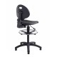 Prema polyurethane industrial operator chair with contoured back support - black