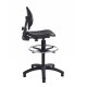 Prema polyurethane industrial operator chair with contoured back support - black