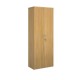 Universal double door cupboard 2140mm high with 5 shelves - oak
