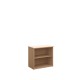 Universal bookcase 740mm high with 1 shelf - beech