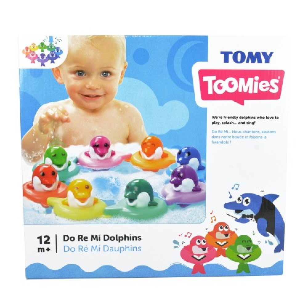 Toomies TOMY Do Re Mi Dolphins Baby Bath Toy | Educational and Musical Toy For Toddlers | Kids Bath Toys Suitable For Boys & Girls 1, 2 & 3 Years