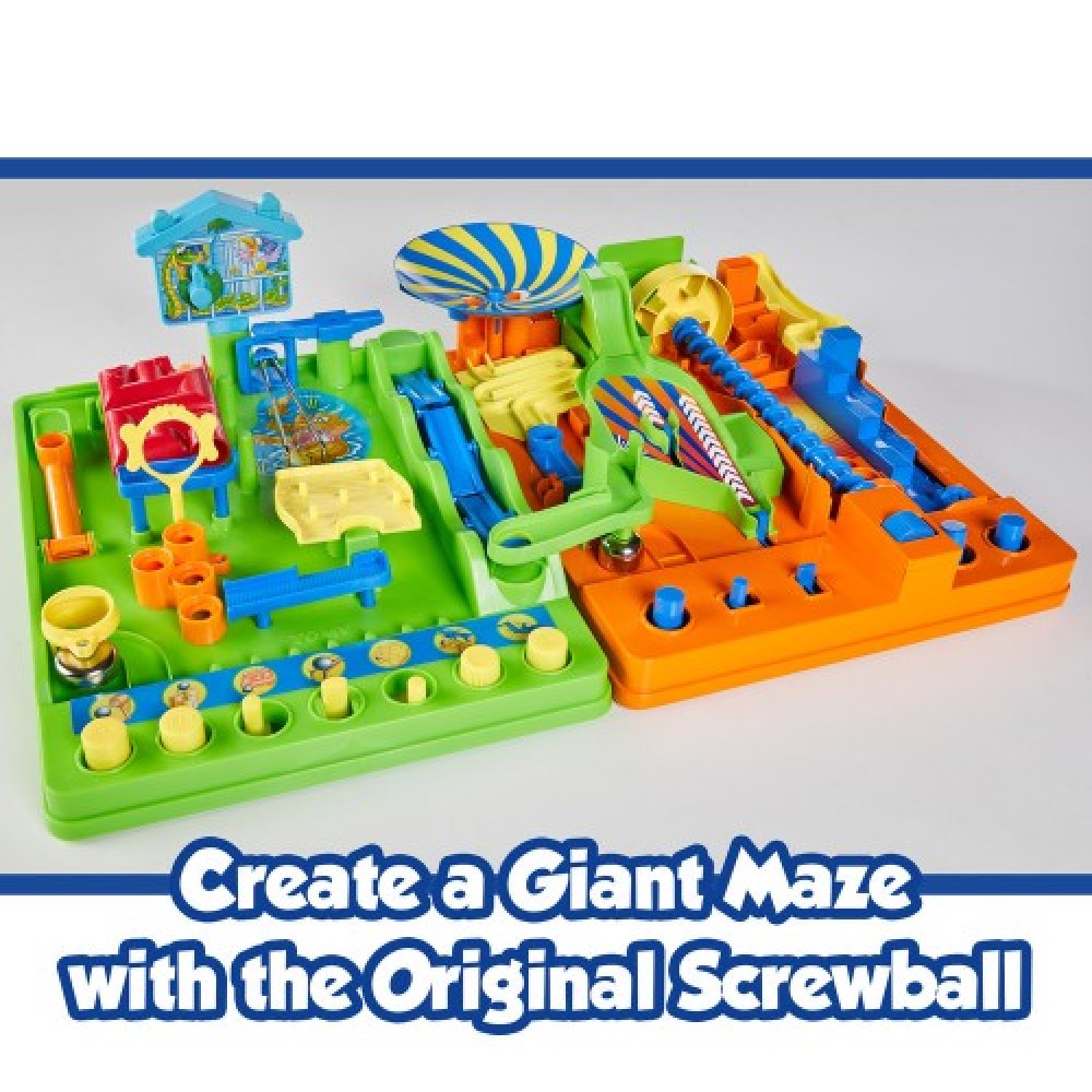 TOMY Screwball Scramble Level 2 Retro Children\'s Preschool Action Board Game, Puzzle Board Family Game, Kids Game For 5, 6, 7, 8 & 9 Year Old Boys & Girls