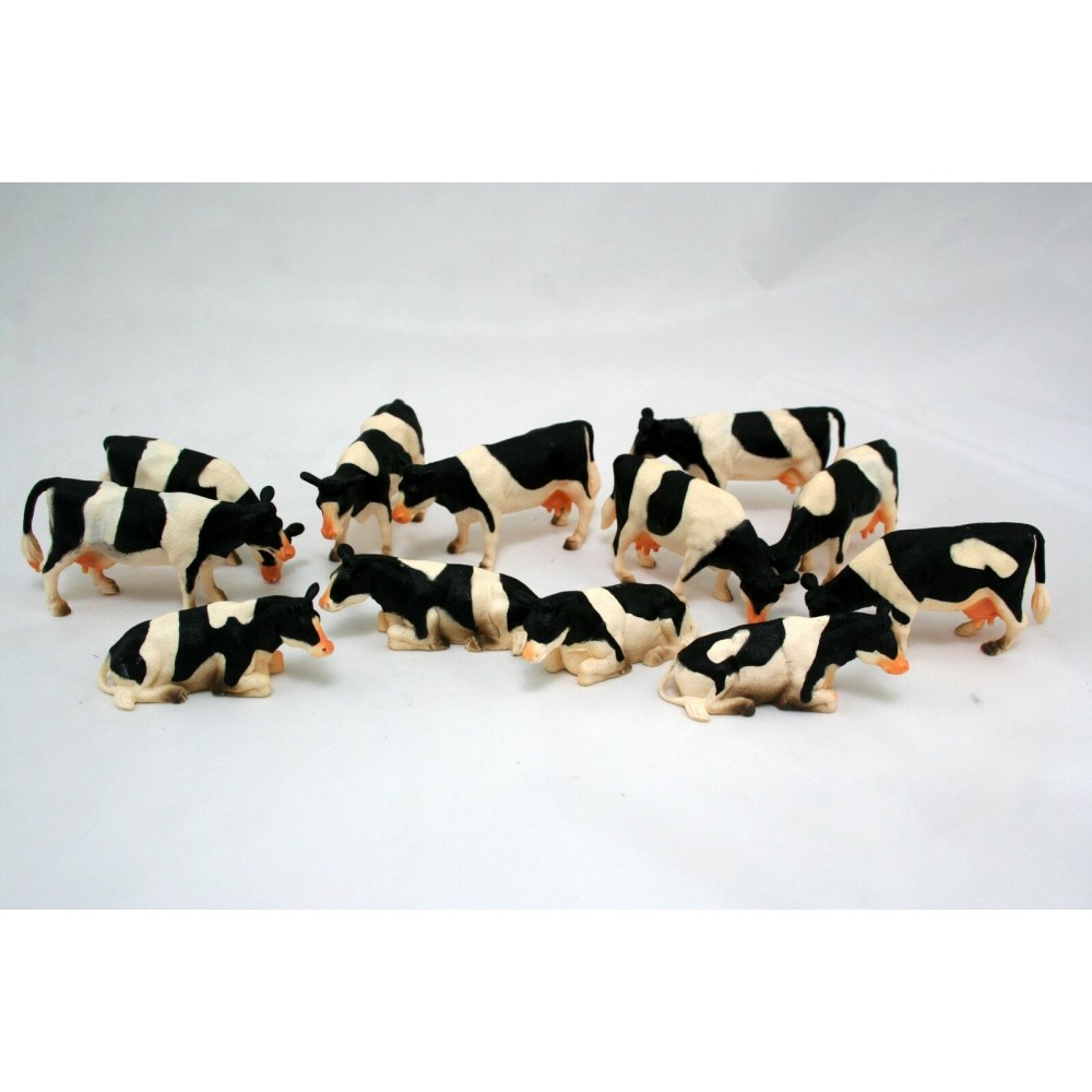 Kids Globe Set of 12 Cows Black & White