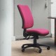 Senza high back operator chair with no arms - black