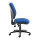 Senza high back operator chair with no arms - blue