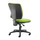 Senza high back operator chair with no arms - green