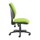 Senza high back operator chair with no arms - green