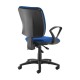 Senza high back operator chair with fixed arms - blue