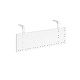 Steel perforated modesty panel for use with 1200mm single desks - white