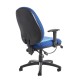 Sofia adjustable lumbar operators chair - blue