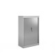 Systems horizontal tambour door cupboard 1600mm high - white