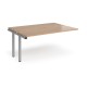 Adapt sliding top add on units 1600mm x 1200mm - silver frame, beech top