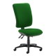 Senza extra high back operator chair with no arms - Lombok Green