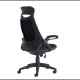 Tuscan high back fabric managers chair with head support - black