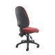 Vantage 100 2 lever PCB operators chair with no arms - burgundy