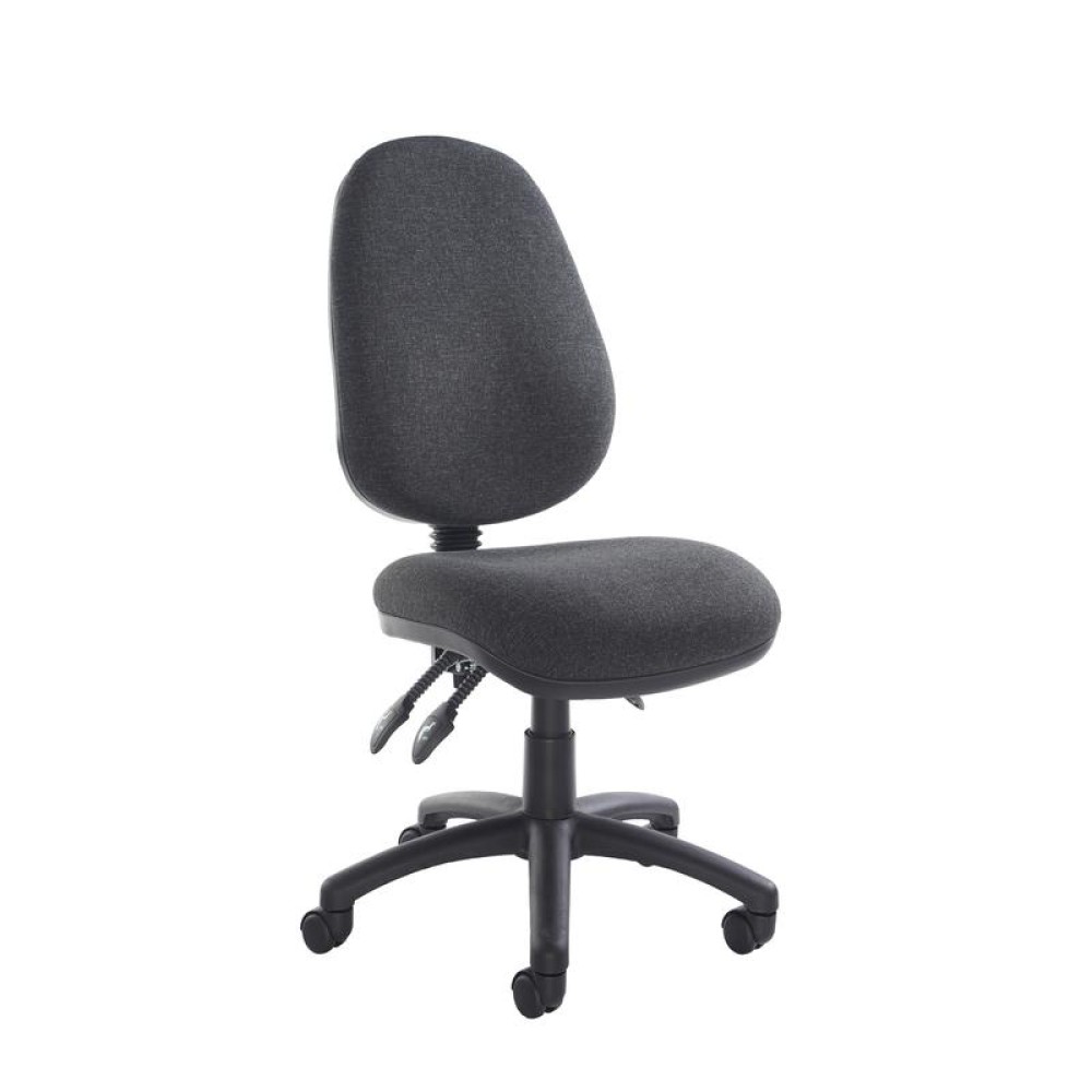 Vantage 200 3 lever asynchro operators chair with no arms - charcoal