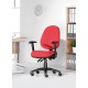 Vantage 200 3 lever asynchro operators chair with fixed arms - charcoal