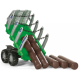 Rolly Timber Trailer Green & 5 Logs