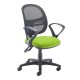 Jota Mesh medium back operators chair with fixed arms - green