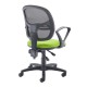 Jota Mesh medium back operators chair with fixed arms - green