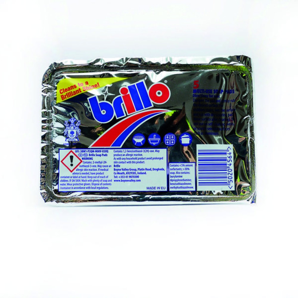 Brillo Multi-Use Soap Pads x5 Pads Per Pack (Pack of 24) 930044