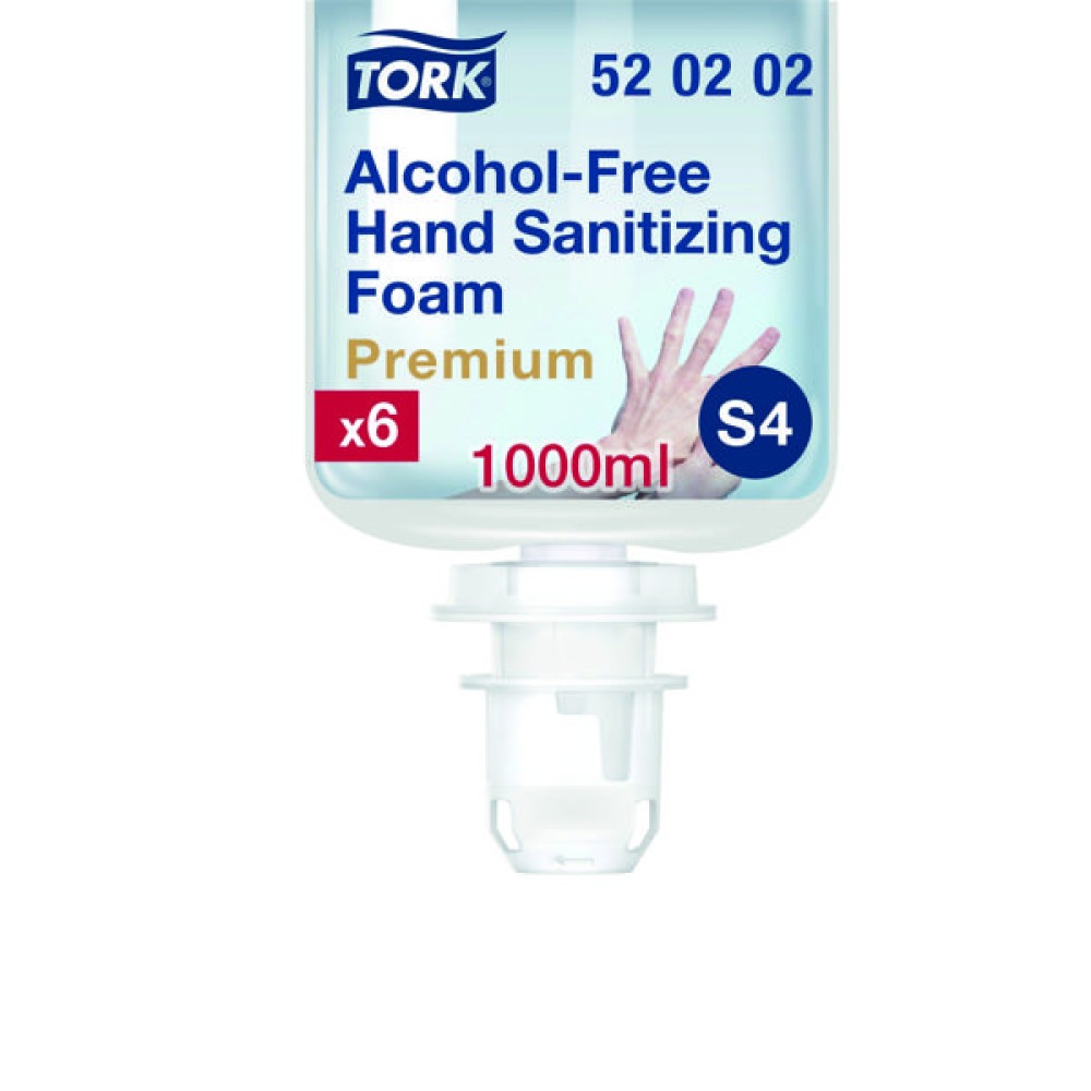 Tork Alcohol-Free Foam Sanitiser 1000ml (Pack of 6) 520202