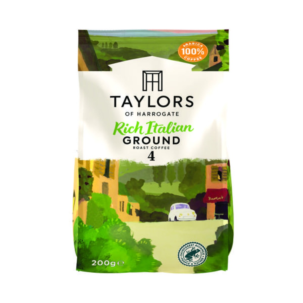 Taylors Rich Italian Roast and Ground Coffee 200g 6314