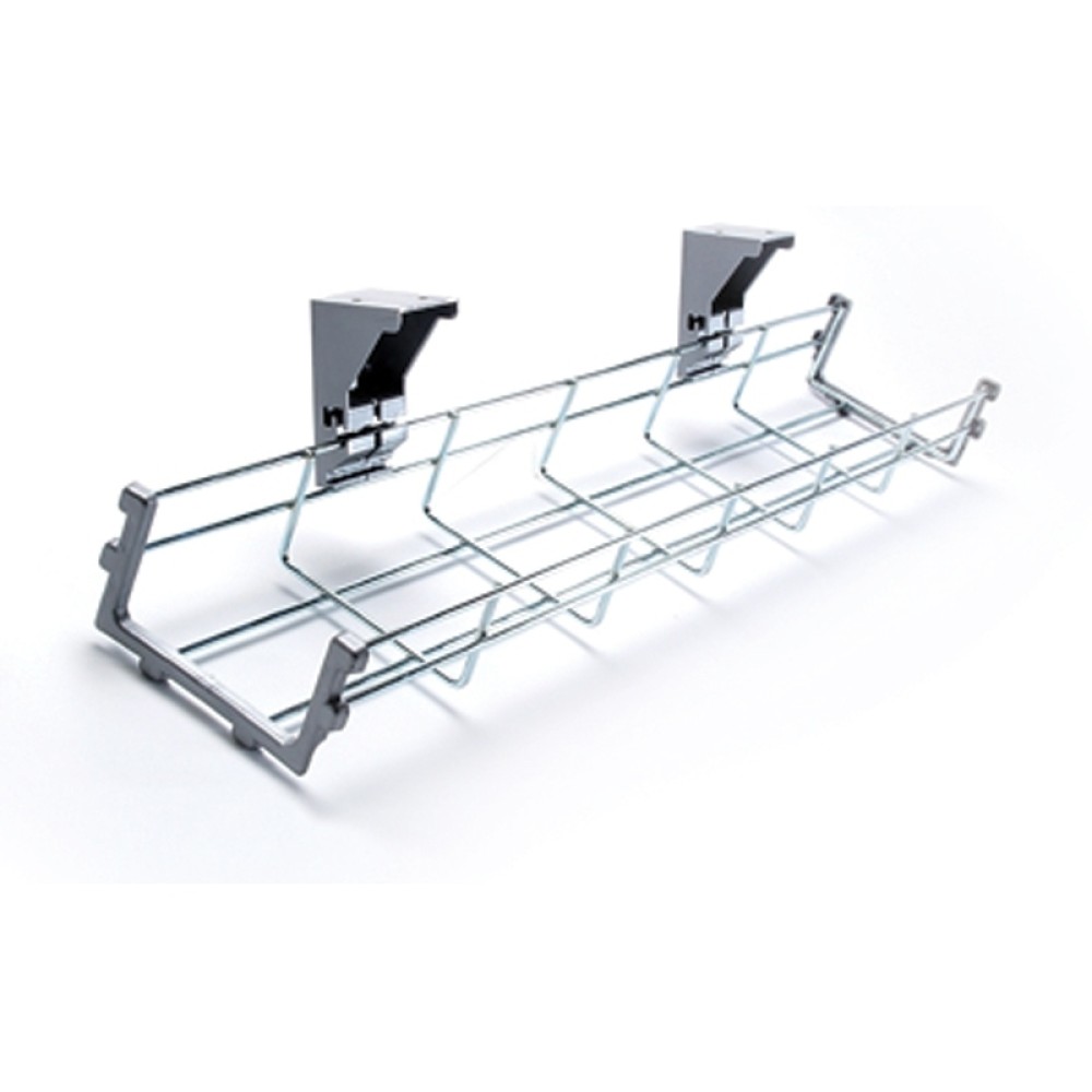 Drop down cable management tray 800mm long