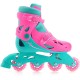 Xootz Pink/Blue Medium Inlines Roller Skates