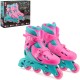 Xootz Pink/Blue Medium Inlines Roller Skates