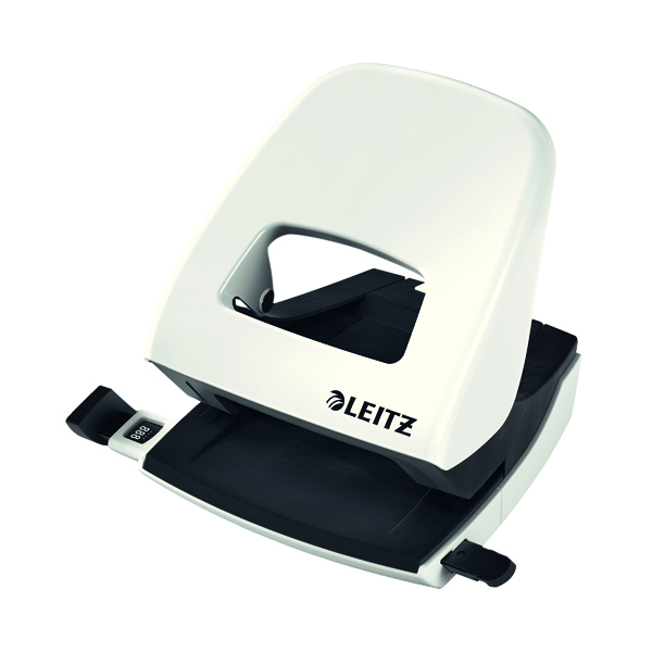 Leitz NeXXt WOW Metal Office Hole Punch Pearl White 50081001