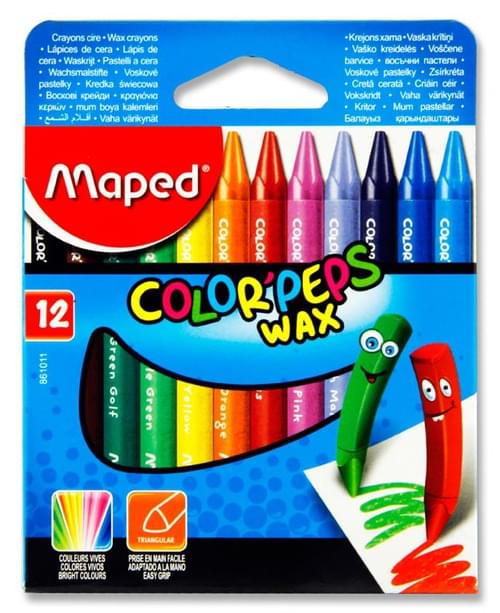 BIC Kids Plastidecor Triangle Crayons 12-set